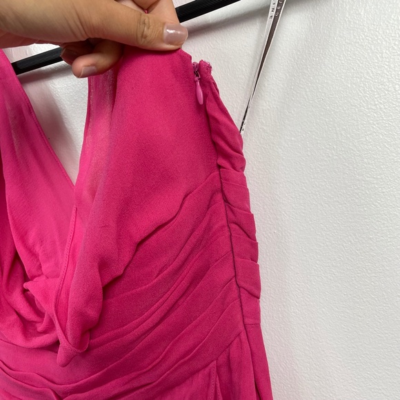 Celine Silk Ruffled Belted Halter Dress - Picture 7 of 11